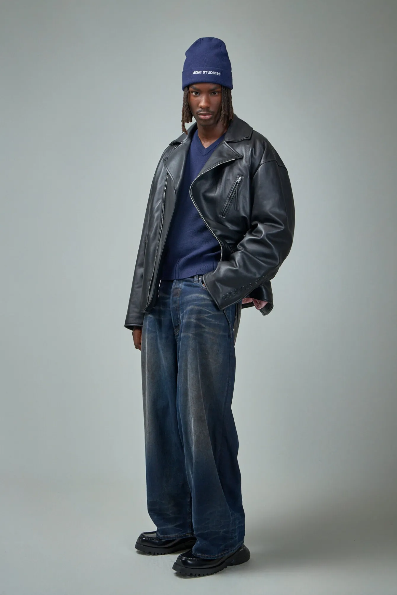 Acne Studios Biker Leather Jacket - LABELS