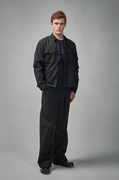 C.P. Company Organic Gabardine Full Zip Overshirt - LABELS