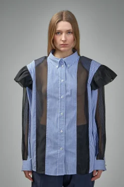 Frenken Ralf Ruffled Sliced Oversized Shirt - LABELS