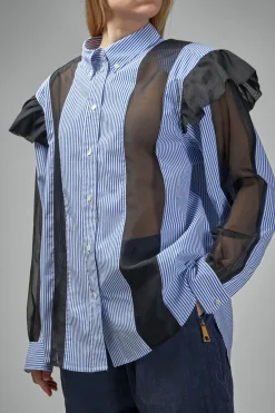 Frenken Ralf Ruffled Sliced Oversized Shirt - LABELS