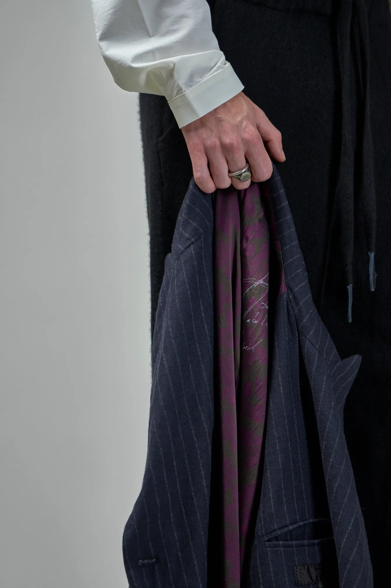 Geoffrey B. Small EV8J10 Handmade Elongated Double-Breasted, 6 Buttons, Double Vent Tailored Jacket - LABELS