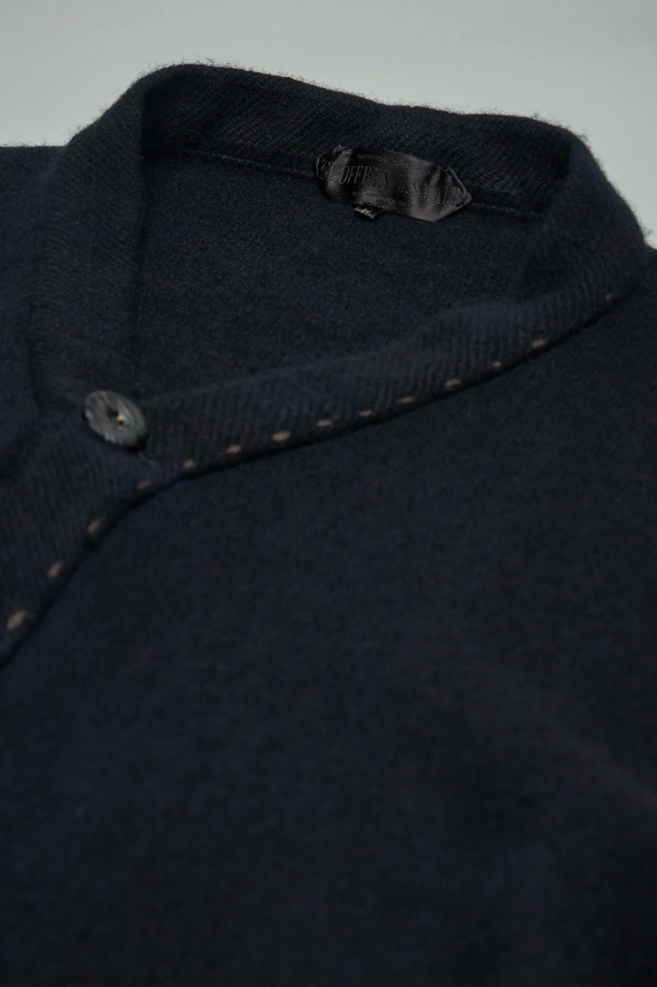 Geoffrey B. Small EV8K06 Handmade 8 Button-Front V-Neck Cardigan Sweater - LABELS