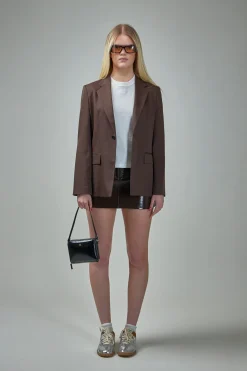 Reedition Vinyl Mini Skirt - LABELS