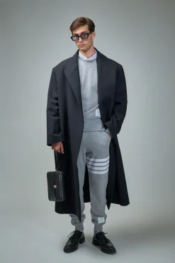 Thom Browne Classic Sweatshirt In Classic Loopback - LABELS