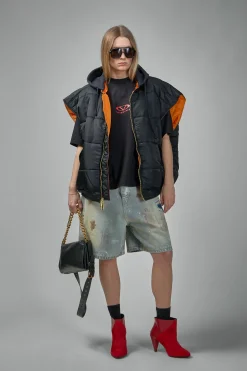 Vetements Logo Bomber Vest With A Hood - LABELS