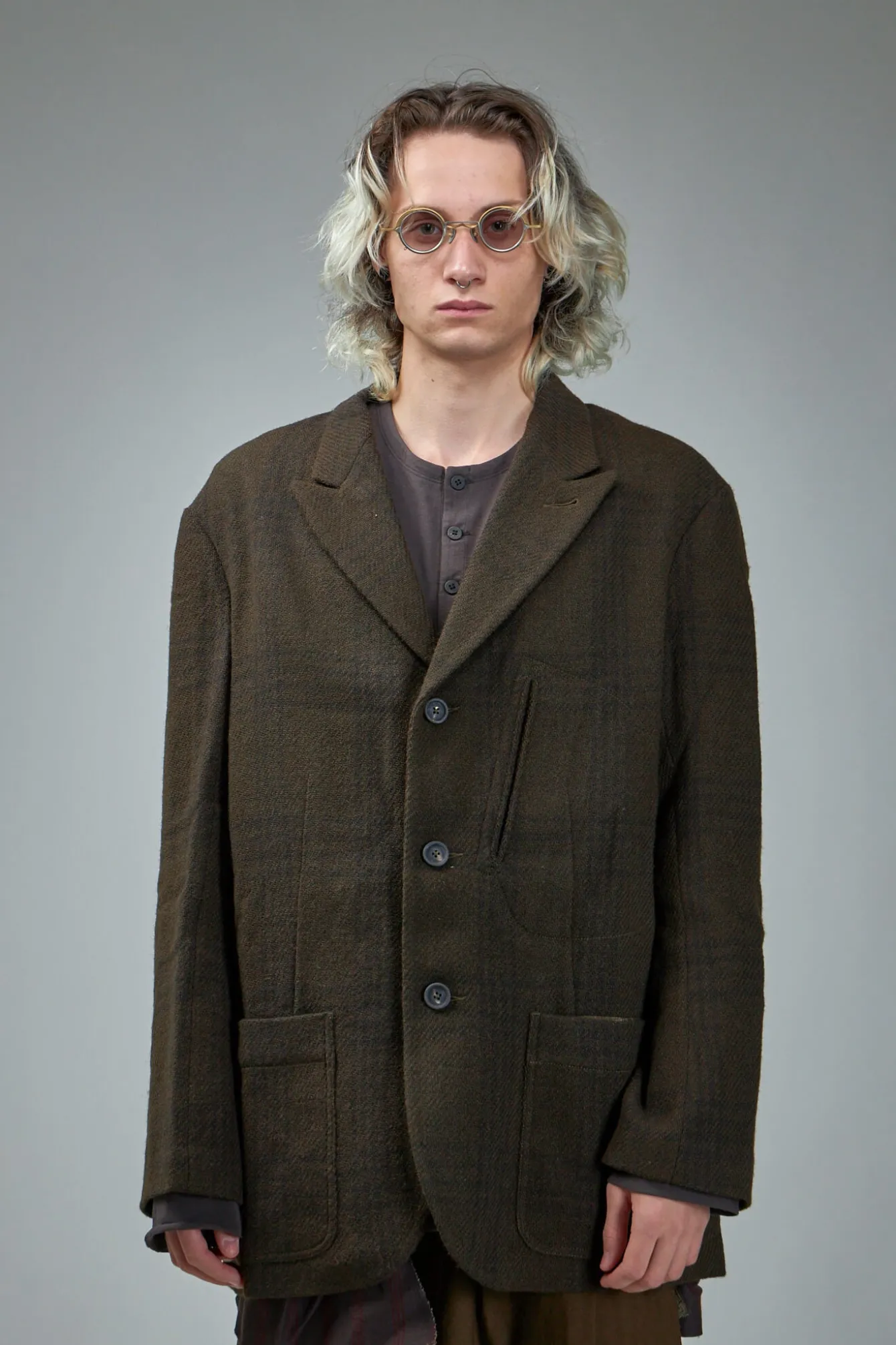 Ziggy Chen Single Breasted Blazer With Scholar Print - LABELS